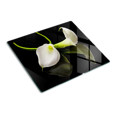 Tábua para corte Lírio em um fundo preto