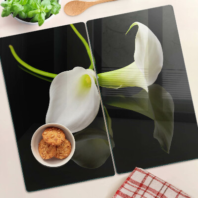 Tábua para corte Lírio em um fundo preto