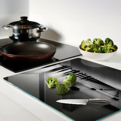 Tábua para corte O cais em preto e branco