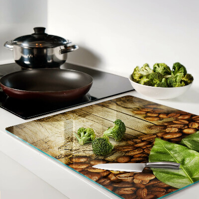 Tábua para corte Café e folhas