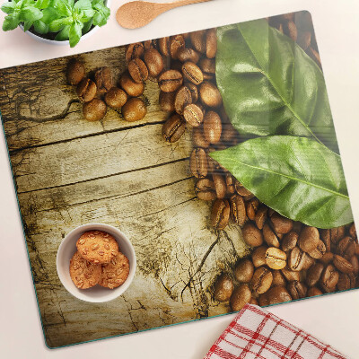 Tábua para corte Café e folhas