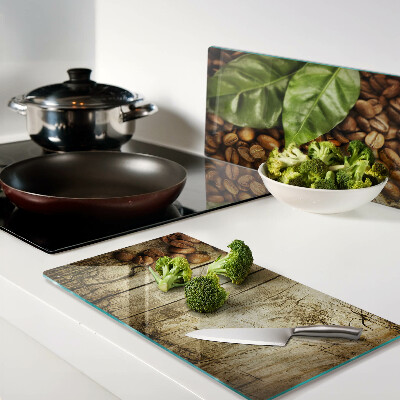 Tábua para corte Café e folhas