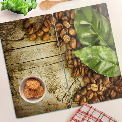 Tábua para corte Café e folhas