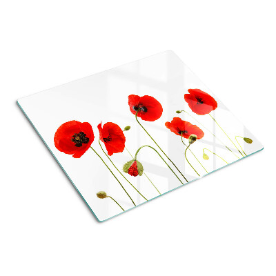 Tábua para cozinha Motivo floral de papoula