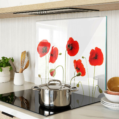 Tábua para cozinha Motivo floral de papoula