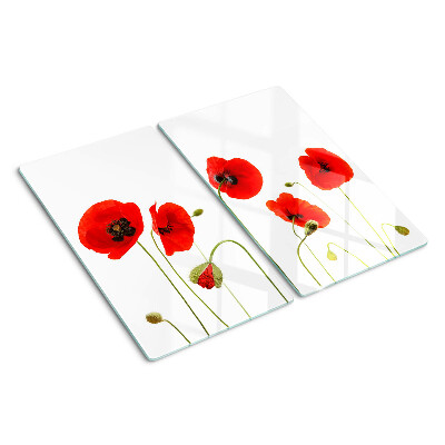 Tábua para cozinha Motivo floral de papoula