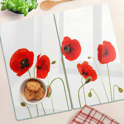 Tábua para cozinha Motivo floral de papoula