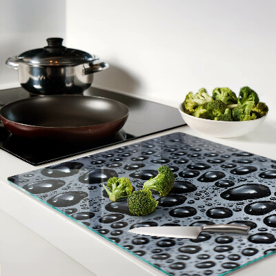 Tábua para corte Gotas de água no vidro