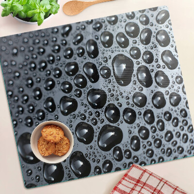 Tábua para corte Gotas de água no vidro