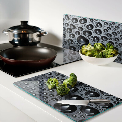 Tábua para corte Gotas de água no vidro