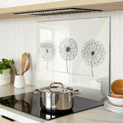 Tábua para cozinha Dente-de-leão em um fundo branco