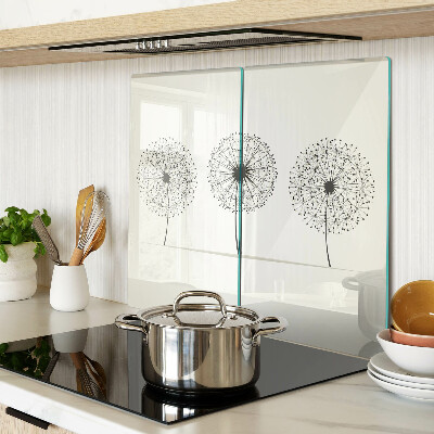 Tábua para cozinha Dente-de-leão em um fundo branco