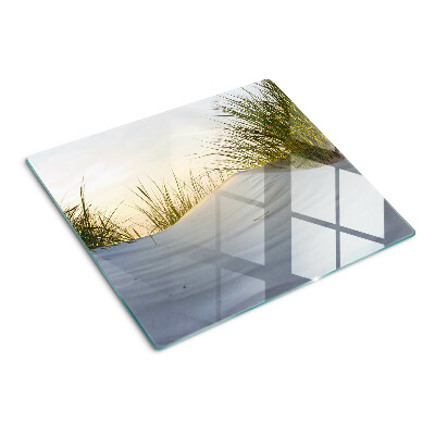 Tábua para cozinha Grama verde contra o céu