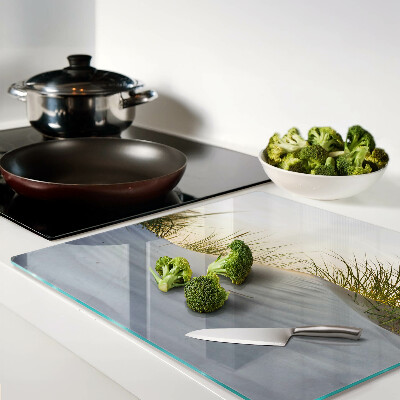 Tábua para cozinha Grama verde contra o céu