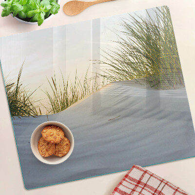 Tábua para cozinha Grama verde contra o céu