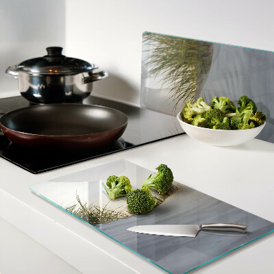 Tábua para cozinha Grama verde contra o céu