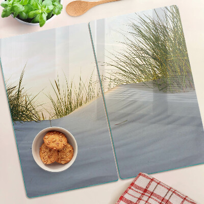 Tábua para cozinha Grama verde contra o céu