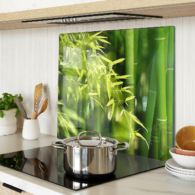 Tábua para cozinha Folhas de bambu e folhagem verde