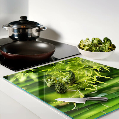 Tábua para cozinha Folhas de bambu e folhagem verde