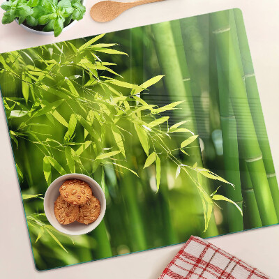 Tábua para cozinha Folhas de bambu e folhagem verde