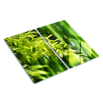 Tábua para cozinha Folhas de bambu e folhagem verde