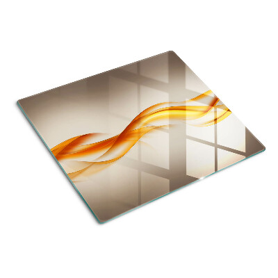 Tábua para cozinha Ondas em tons de dourado