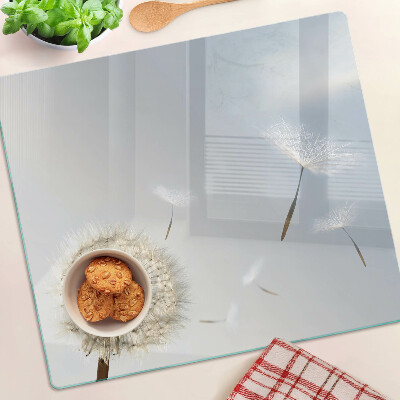 Tábua para cozinha Dentes-de-leão ao fundo da janela