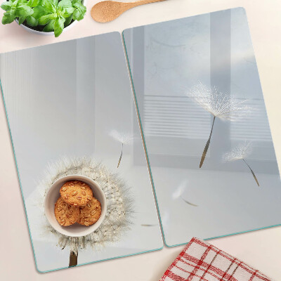 Tábua para cozinha Dentes-de-leão ao fundo da janela