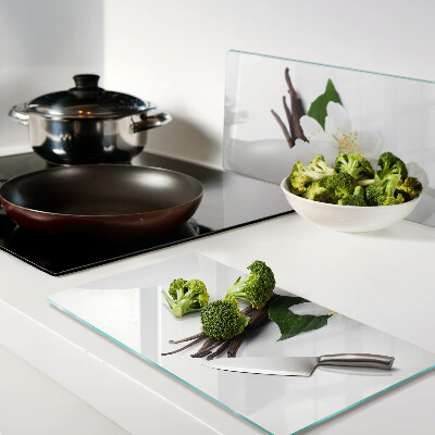 Tábua para cozinha Flores e vagens de baunilha