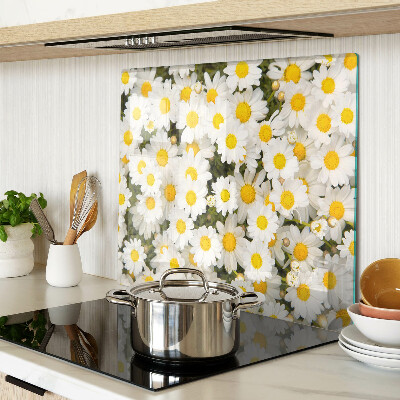 Tábua para cozinha Margaridas em um fundo branco