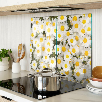 Tábua para cozinha Margaridas em um fundo branco