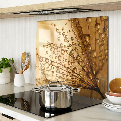 Tábua para corte Gotas de água em uma planta