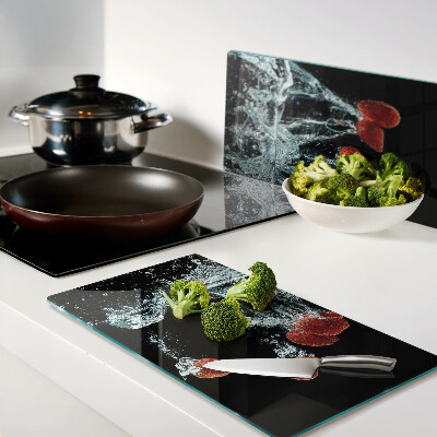 Tábua para cozinha Morangos na água