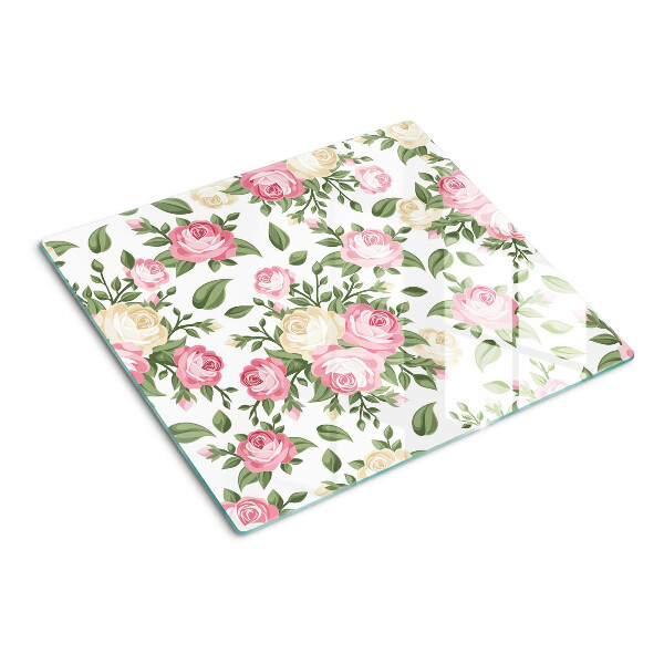 Tábua para cozinha Padrão floral de rosas