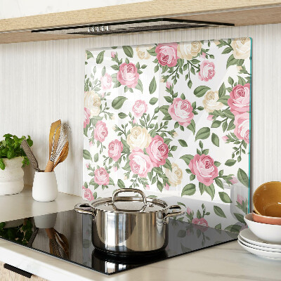 Tábua para cozinha Padrão floral de rosas
