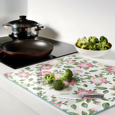 Tábua para cozinha Padrão floral de rosas