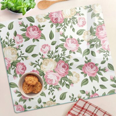 Tábua para cozinha Padrão floral de rosas