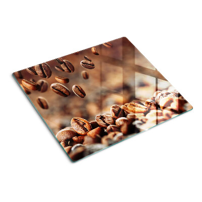 Tábua para corte Grãos de café em movimento