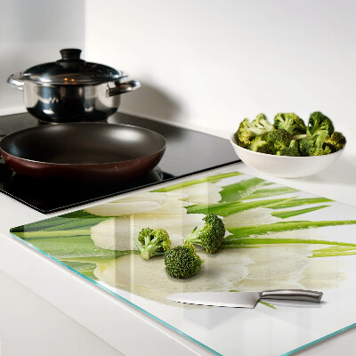 Tábua para cozinha Tulipas em gotas de água