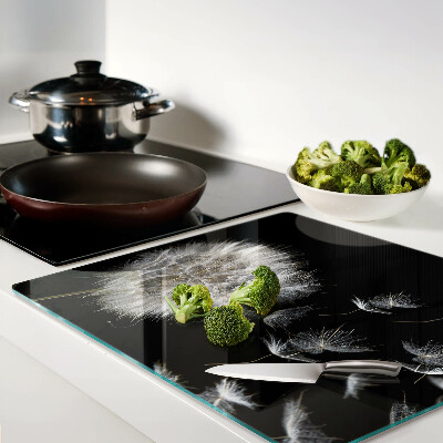 Tábua para corte Dente-de-leão em fundo preto