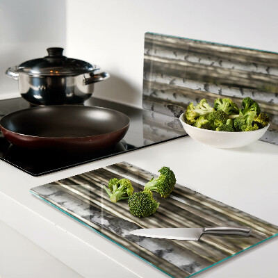 Tábua para cozinha Bétulas brancas na floresta