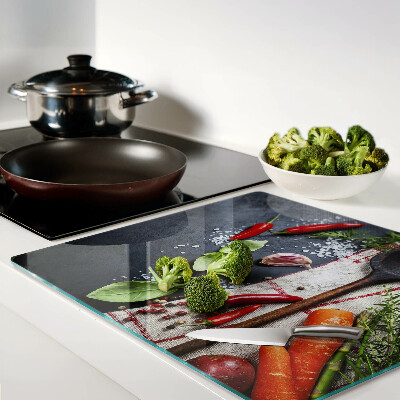 Tábua para corte Especiarias e vegetais de cozinha