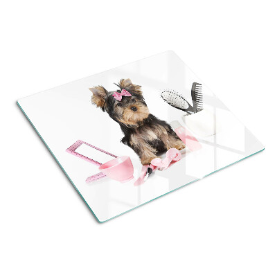 Tábua para cozinha Yorkshire Terrier com acessórios de higiene