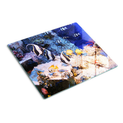 Tábua para corte Mundo subaquático com peixes