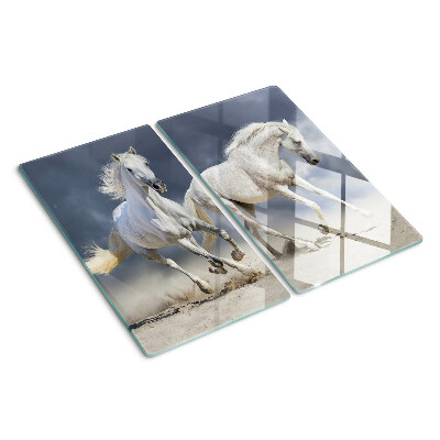 Tábua para cozinha Cavalos brancos em fuga