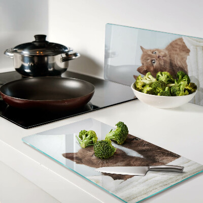 Tábua para corte Três gatos marrons