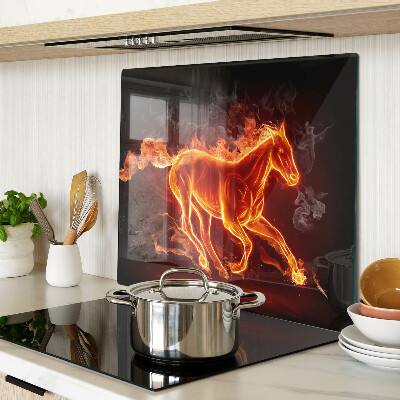 Tábua para cozinha Cavalo em chamas