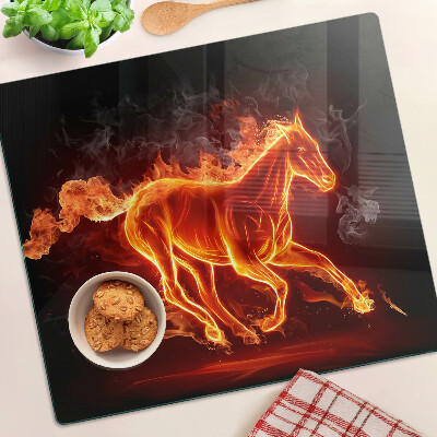 Tábua para cozinha Cavalo em chamas
