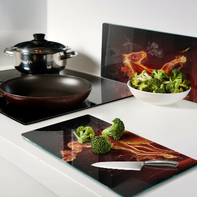 Tábua para cozinha Cavalo em chamas