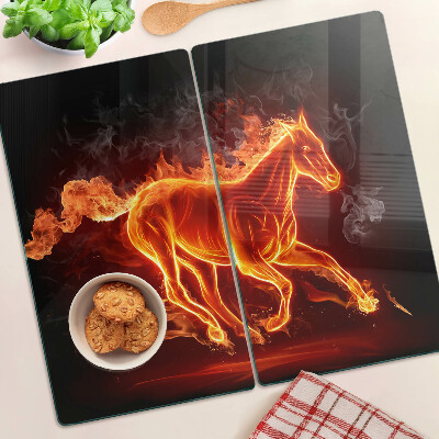 Tábua para cozinha Cavalo em chamas